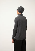 Gorro Ginger - 100 % Cachemira 2 Hilos - Antracita Jaspeado - Unisex