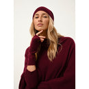 Cashmere Just - Gorro Ginger - Burdeos - 100% Cachemira 2 Hilados - Mixto