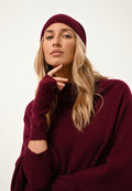 Gorro Ginger - 100 % Cachemira 2 Hilos - Burdeos - Unisex
