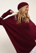 Gorro Ginger - 100 % Cachemira 2 Hilos - Burdeos - Unisex