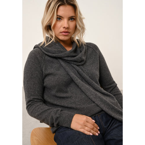 Just Cashmere - Écharpe Spencer - Anthracite ChinÉ - 100% Cachemire 2 Fils - Mixte