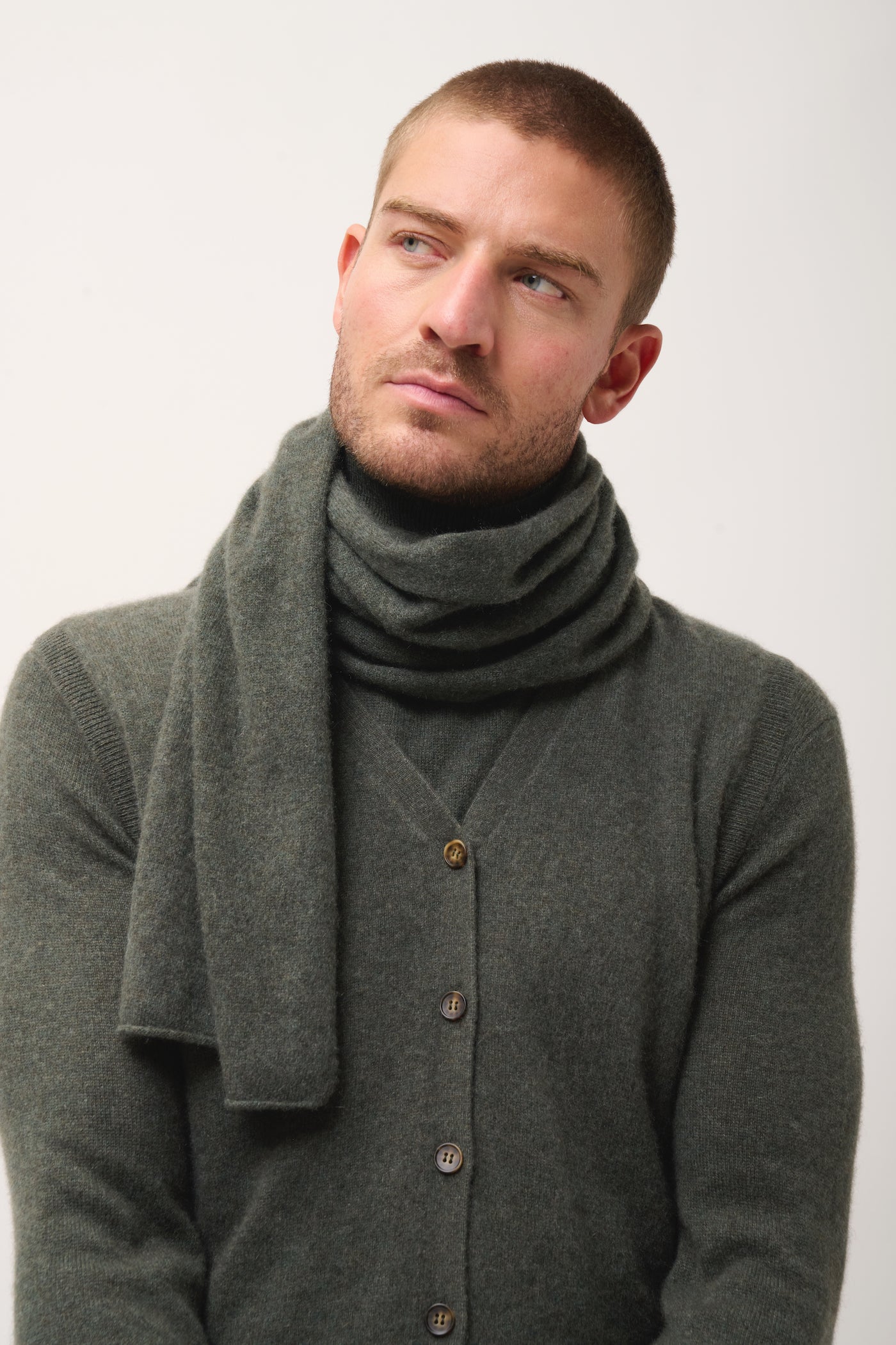 Scarf - Spencer - Marl Khaki