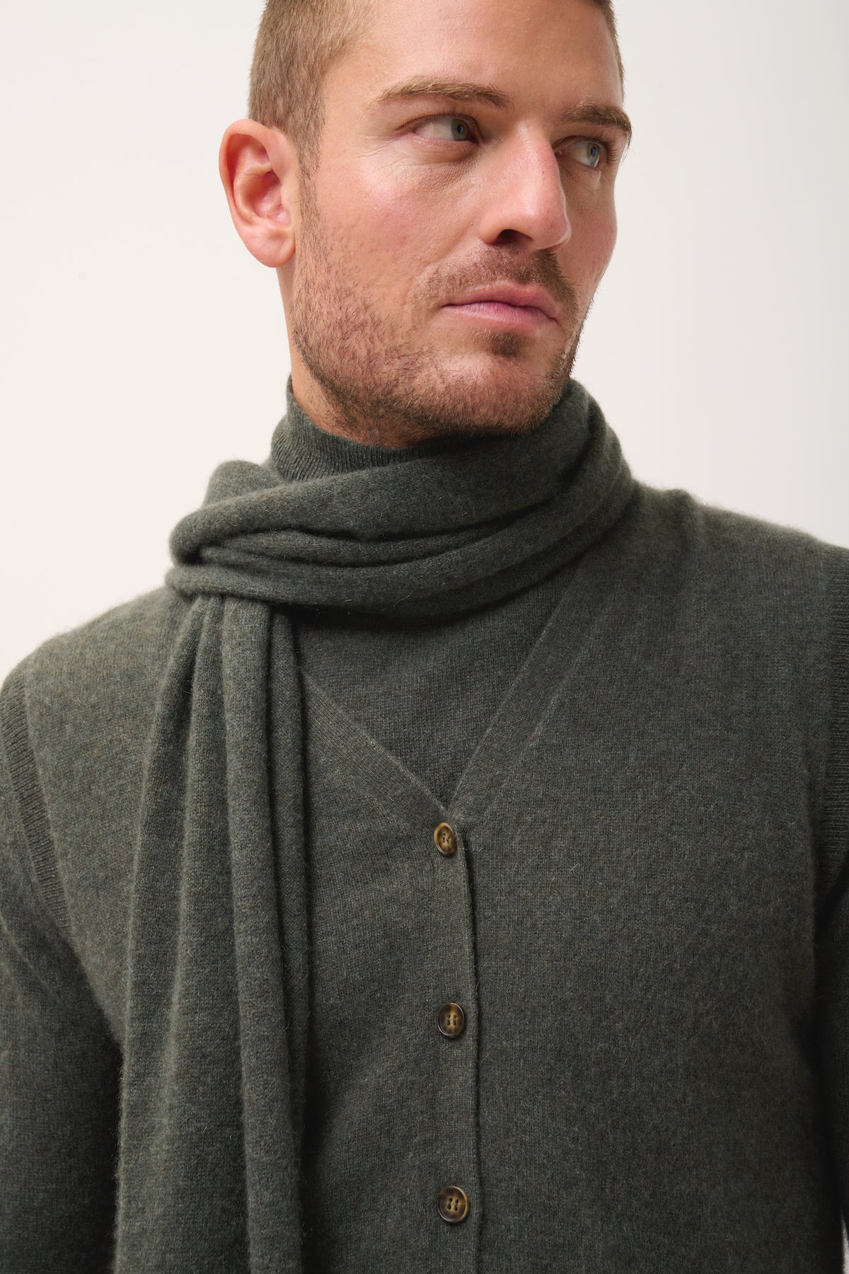 Scarf - Spencer - Marl Khaki