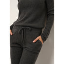 Cashmere Just - Jogging Top Wendy Mujer - ChinÉ Antracita - 100% Cachemira 2 Hilados