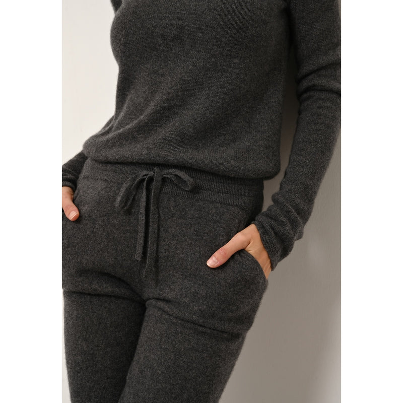 Just Cashmere - Jogging Wendy - Anthracite ChinÉ - 100% Cachemire 2 Fils - Femme