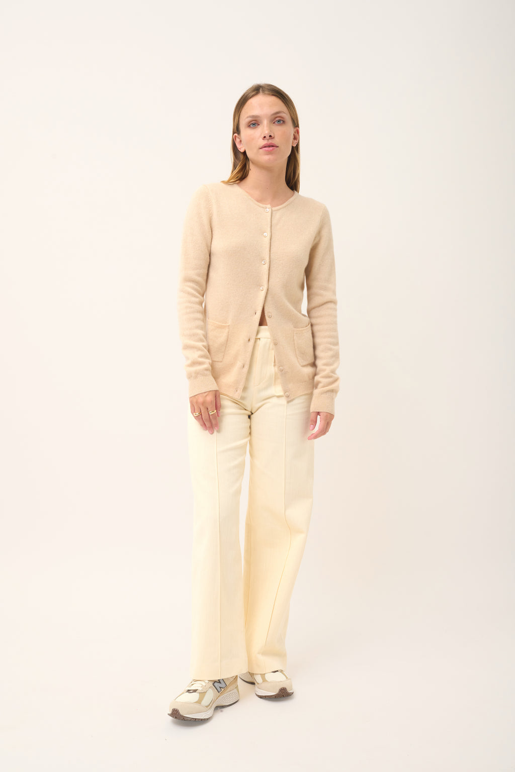 Cardigan Col Rond - Katharine - Sable
