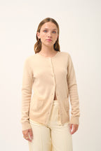 Cardigan Col Rond - Katharine - Sable