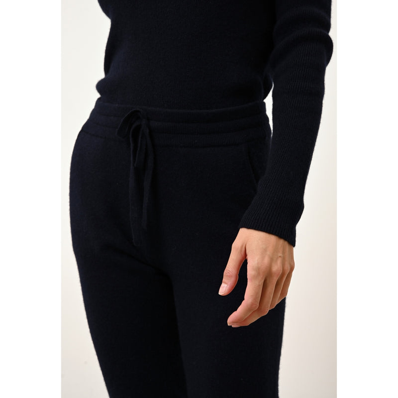 Just Cashmere - Jogging Wendy - Navy - 100% Cachemire 2 Fils - Femme