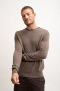 Jersey Cuello Redondo - Howard - Taupe Jaspeado