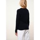 Pull Col Rond Jane - 100% Cachemire 2 Fils - Navy - Femme