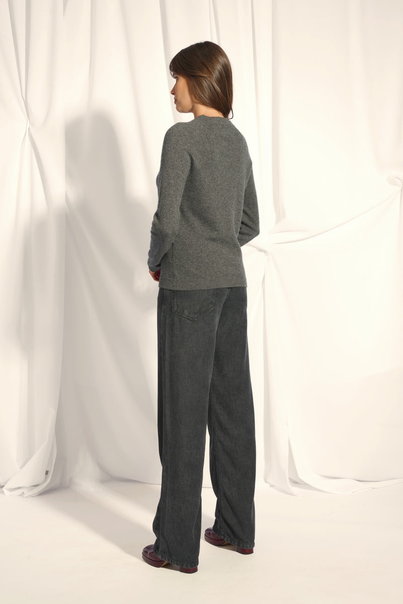 Jersey Cuello Redondo - Jane - Gris Marengo Vigoré