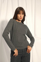 Jersey Cuello Redondo - Jane - Gris Marengo Vigoré