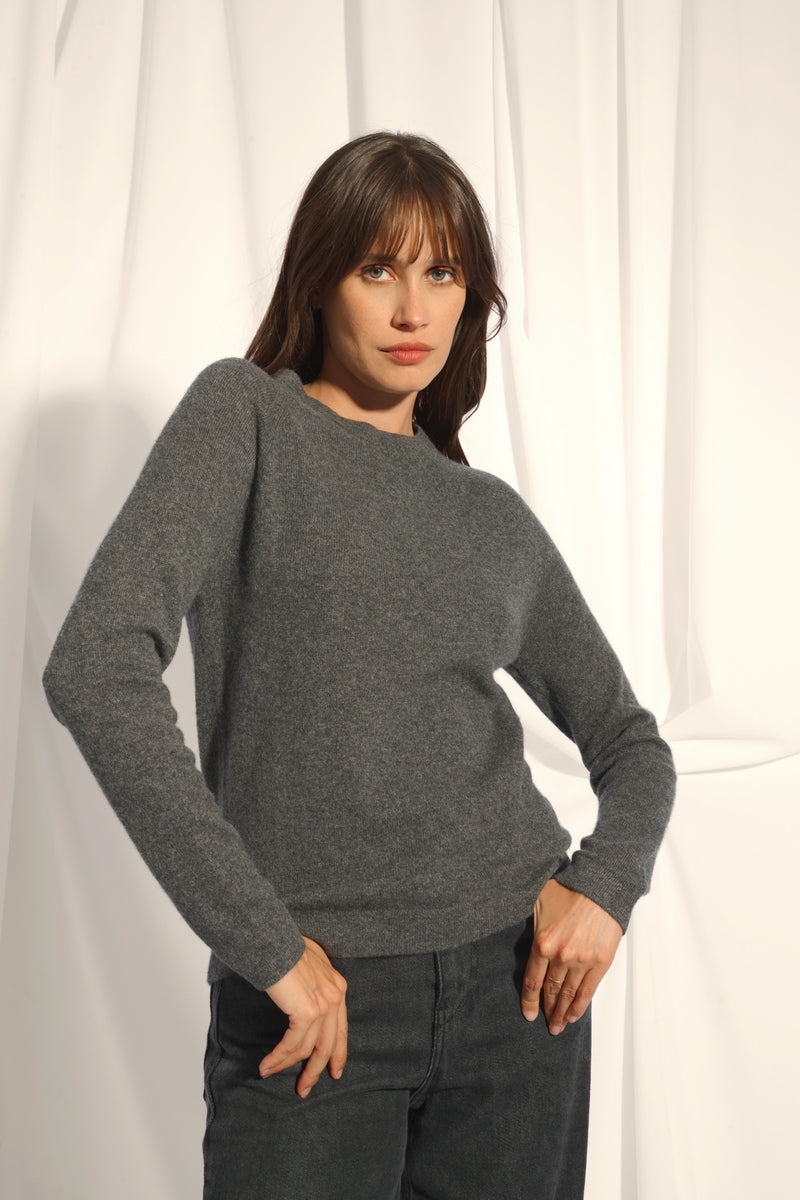 Jersey Cuello Redondo - Jane - Gris Marengo Vigoré