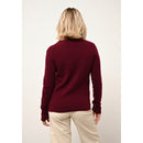 Just Cashmere - Pull Col Rond Jane Bordeaux, 100% Cachemire, 2 Fils, Jersey - Femme