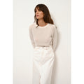Jersey Cuello Redondo - Jane - Marfil