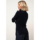 Just Cashmere - Pull Col Roulé Lexie - Navy - 100% Cachemire 2 Fils - Femme