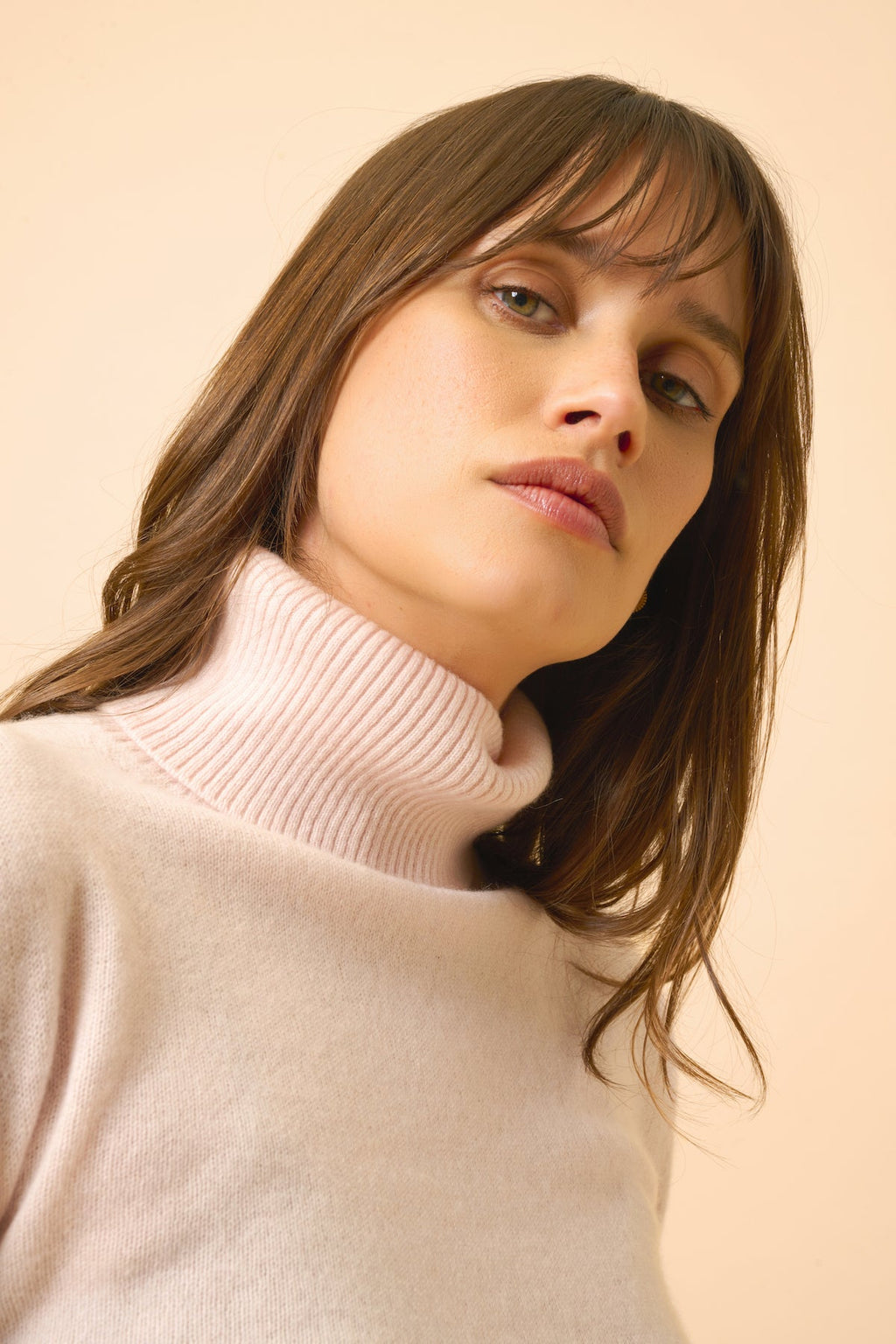 Jersey Cuello Alto - Lexie - Polvo