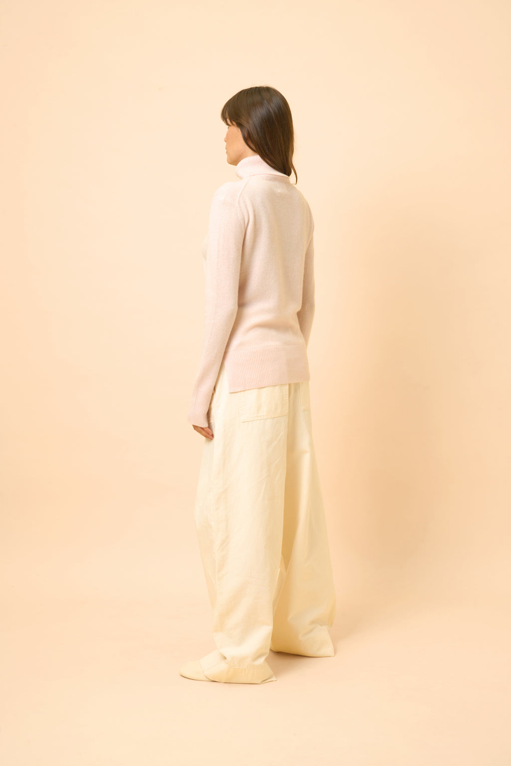 Pull Col Roulé - Lexie - Poudre