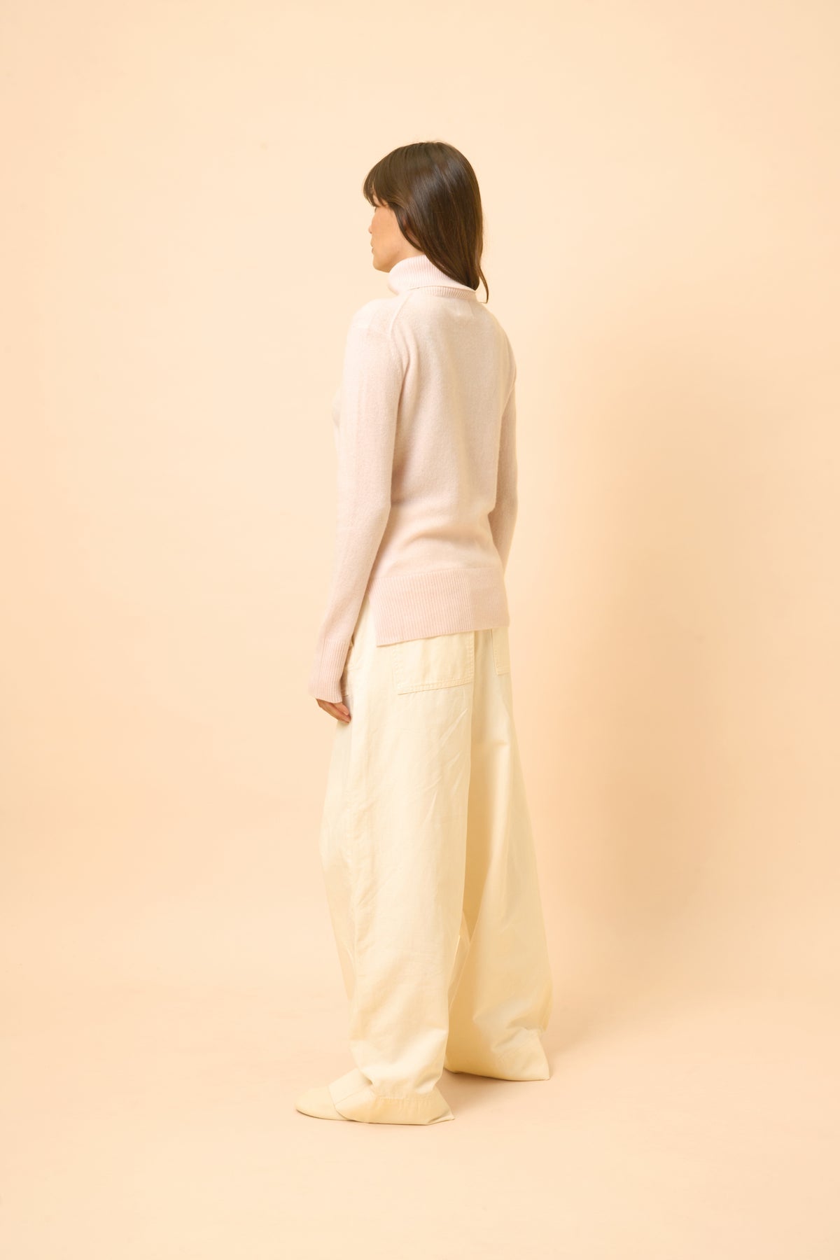 Jersey Cuello Alto - Lexie - Polvo