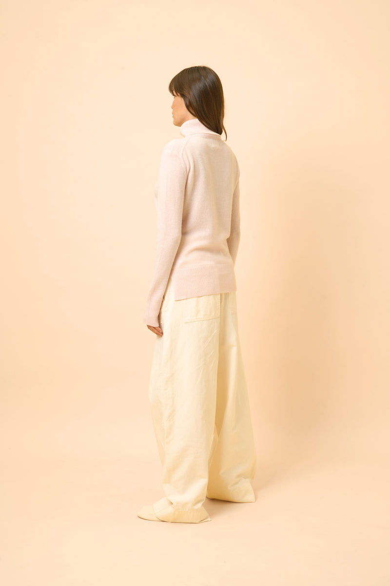 Pull Col Roulé - Lexie - Poudre