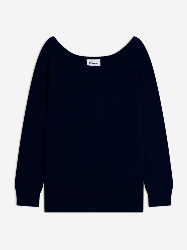 Pull Col Bateau - Karen - Navy