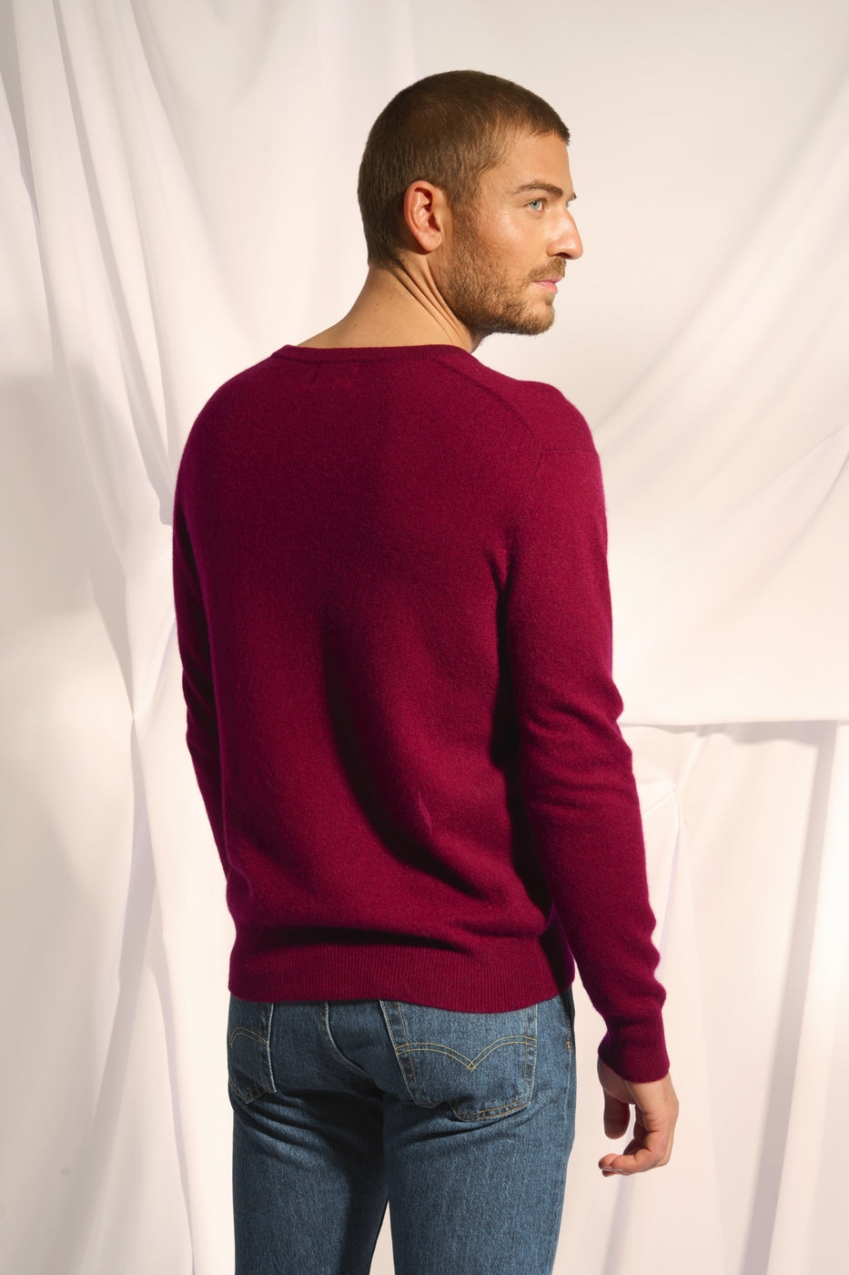 Jersey Cuello Pico - Walt - Bordeaux
