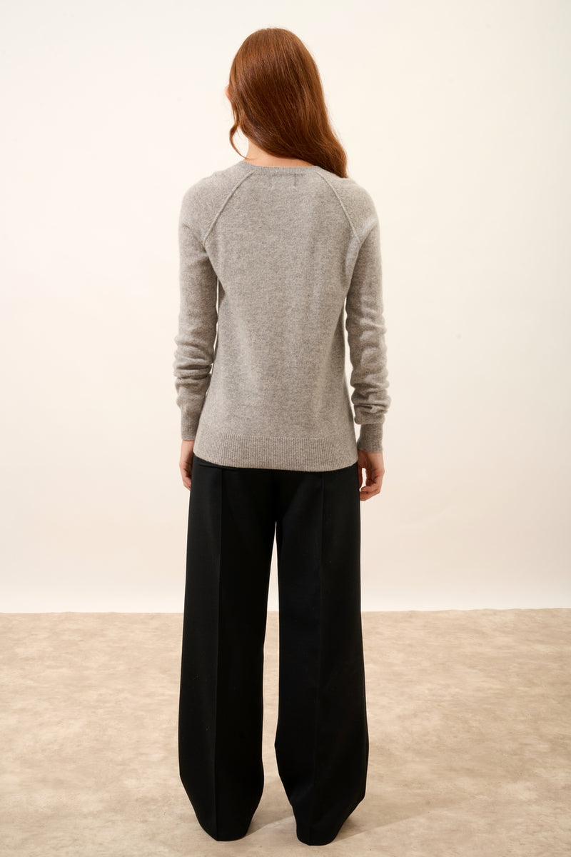 Pull Col Rond - Helen - Nuage Chiné