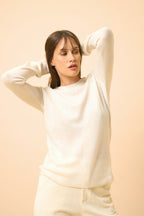 Jersey Cuello Redondo - Helen - Marfil