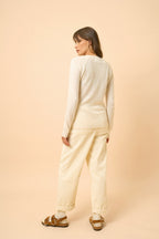 Round Neck Jumper - Helen - Ivory