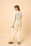 Jersey Cuello Redondo - Helen - Marfil