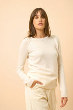 Round Neck Jumper - Helen - Ivory