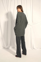 V-Neck Cardigan - Chelsea - Marl Anthracite