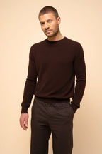Pull Col Rond - Howard - Choco