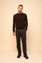 Pull Col Rond - Howard - Choco