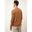 Pull Col Rond Howard - 100% Cachemire 2 Fils - Noisette - Homme