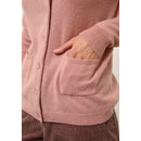 Just Cashmere - Cardigan Col Rond Katharine Bois De Rose - 100% Cachemire - 2 Fils - Jersey - Femme