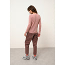 Just Cashmere - Cardigan Col Rond Katharine Bois De Rose - 100% Cachemire - 2 Fils - Jersey - Femme