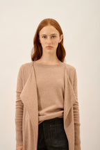 Chaqueta Larga - Brooke - Camel Jaspeado
