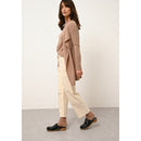 Just Cashmere - Veste Longue Brooke Camel Chiné - 100% Cachemire - 2 Fils - Jersey - Femme