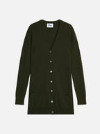 Cardigan Col V - Chelsea - Kaki