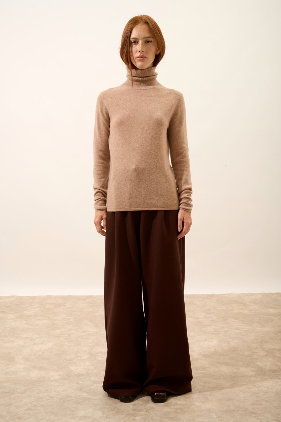 Pull Col Roulé - Ava - Camel Chiné