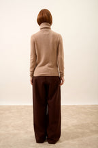 Pull Col Roulé - Ava - Camel Chiné
