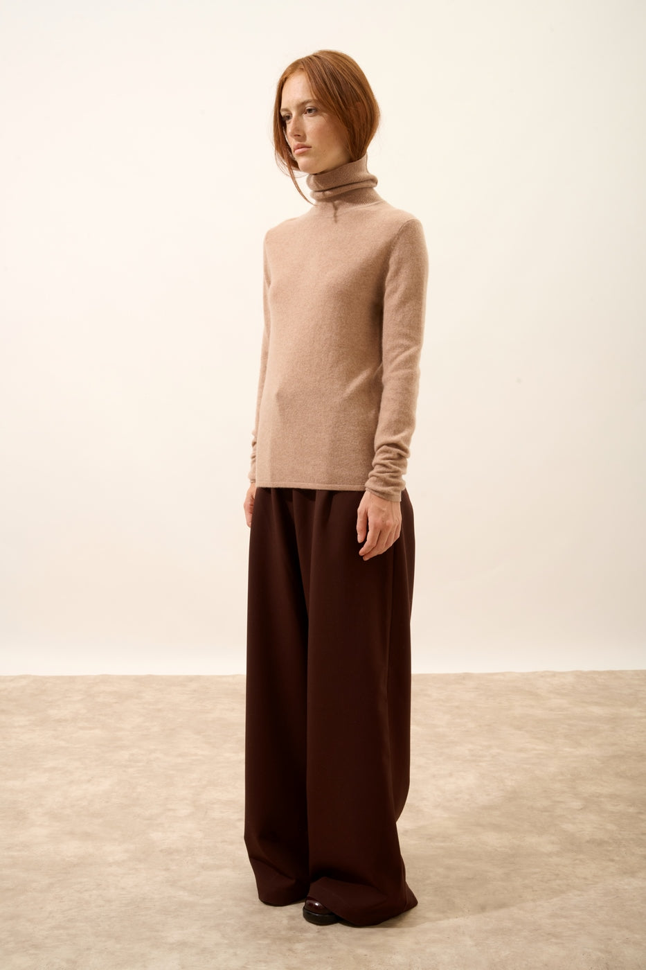 Pull Col Roulé - Ava - Camel Chiné