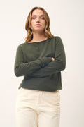 Jersey Cuello Barco - Grace - Caqui