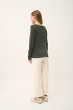 Jersey Cuello Barco - Grace - Caqui