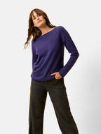 Boat-Neck Jumper - Grace - Purple
