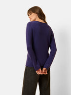 Boat-Neck Jumper - Grace - Purple