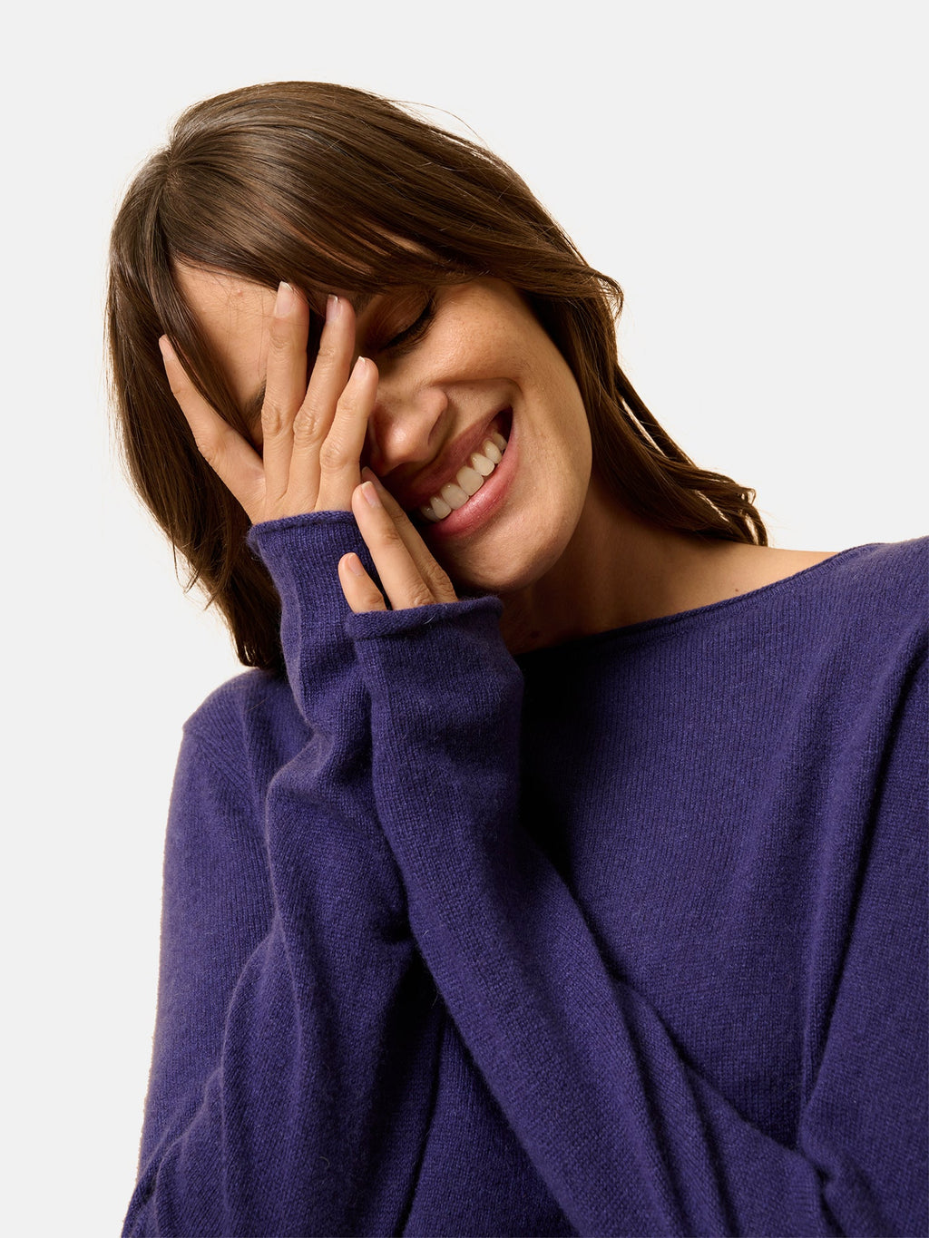 Boat-Neck Jumper - Grace - Purple