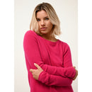 Pull Col Bateau Grace - 100% Cachemire 2 Fils - Fuchsia - Femme