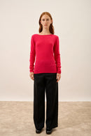 Pull Col Bateau - Grace - Fuchsia